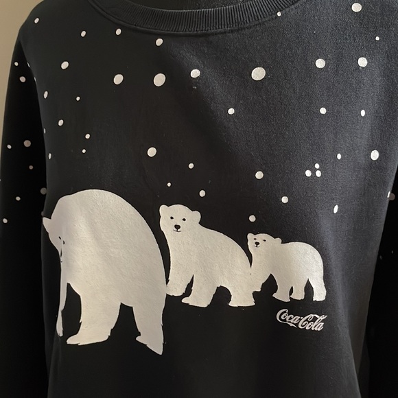 Wildfox Coca-Cola Bears Fifi Jet Black Sweatshirt - Picture 5 of 9